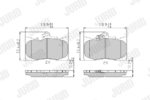 Brake Pad Set, disc brake 573413J