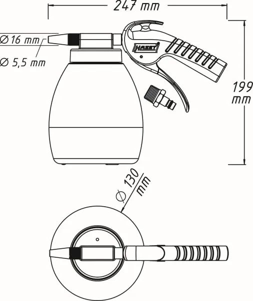 HAZET 9045P-1 Compressed-air Gun