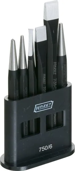 HAZET 750/6 Chisel + Drift Set