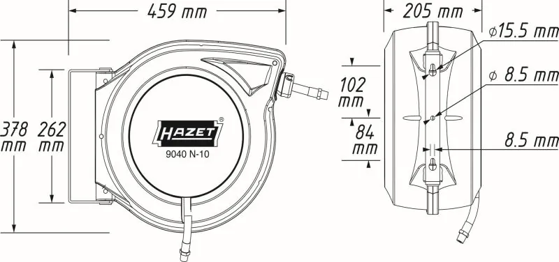 HAZET 9040N-10 Hose Reel