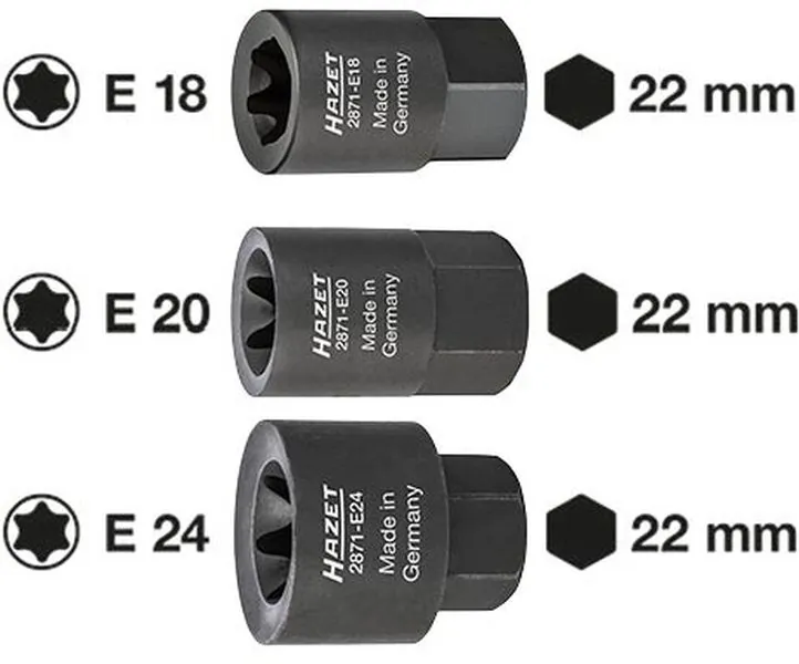 HAZET 2871-E18 Socket Wrench Insert