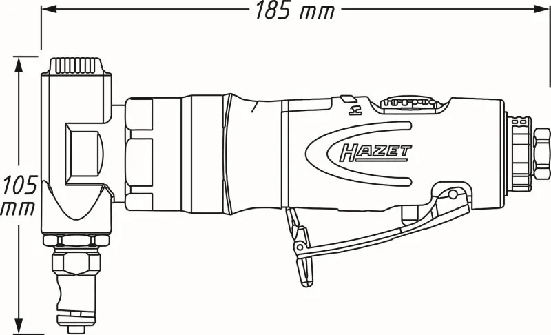 HAZET 9036N-1 Sheet Metal Nibbler (compressed air)
