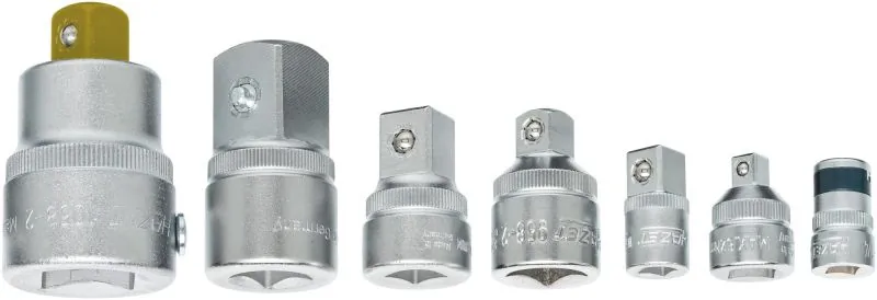 HAZET 958/7 Increasing/Reducing Adapter Set, ratchet