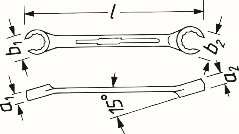HAZET 612-10X11 Double Ring Spanner