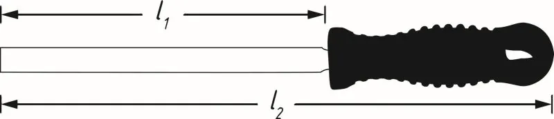 File, brake pad well cleaning 4968-6