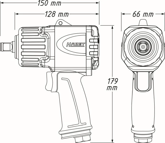 HAZET 9012TT Impact Wrench (compressed air)