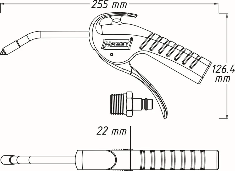 HAZET 9040P-3 Compressed-air Gun