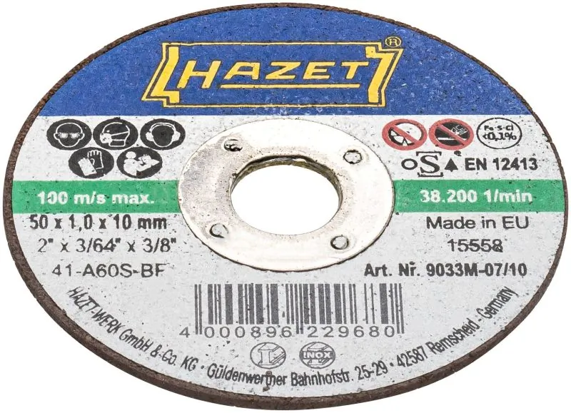 HAZET 9033M-07/10 Cutting Disc Set, angle grinder