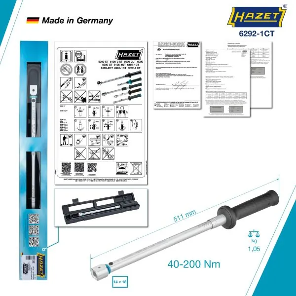 HAZET 6292-1CT Torque Wrench