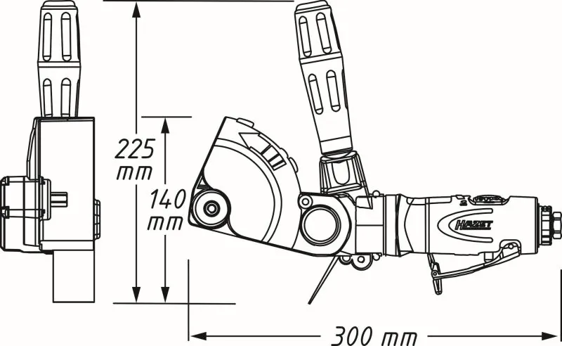 HAZET 9033N-6 Multi-grinder (compressed air)