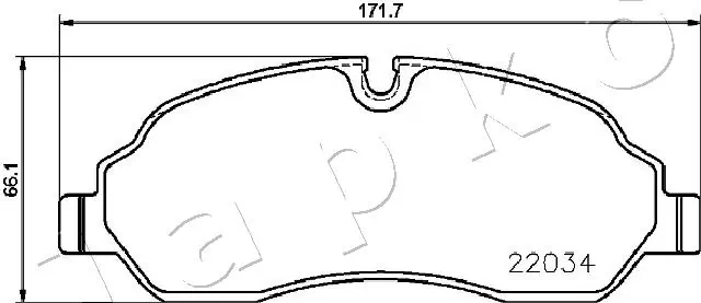 JAPKO 500320 Brake Pad Set, disc brake