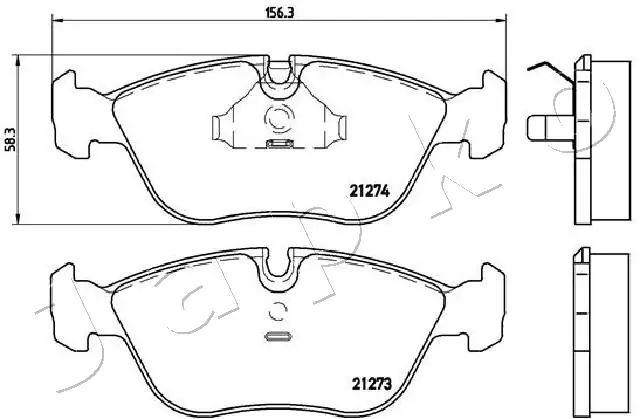 Brake Pad Set, disc brake 500327