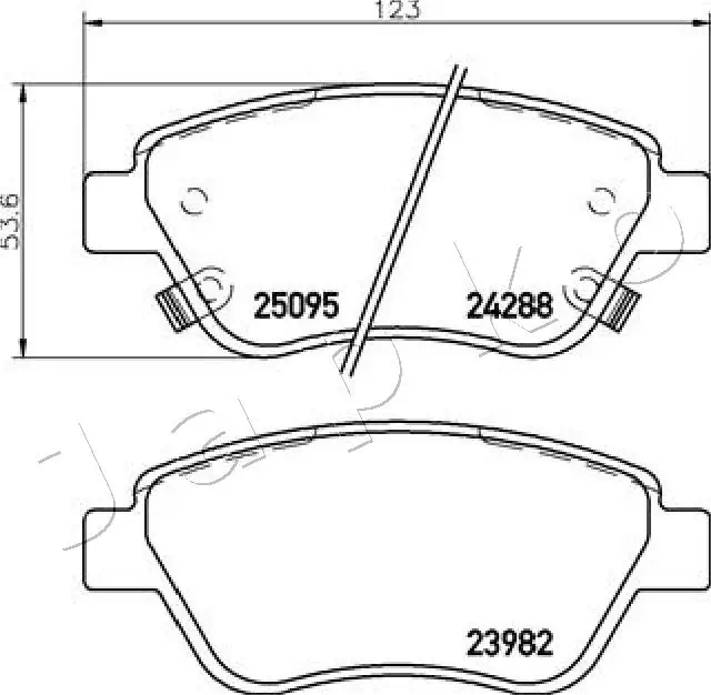 Brake Pad Set, disc brake 500400