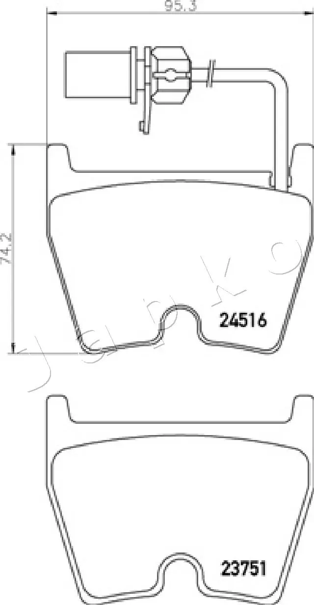 Brake Pad Set, disc brake 500914