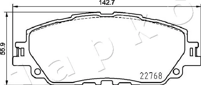 Brake Pad Set, disc brake 502026