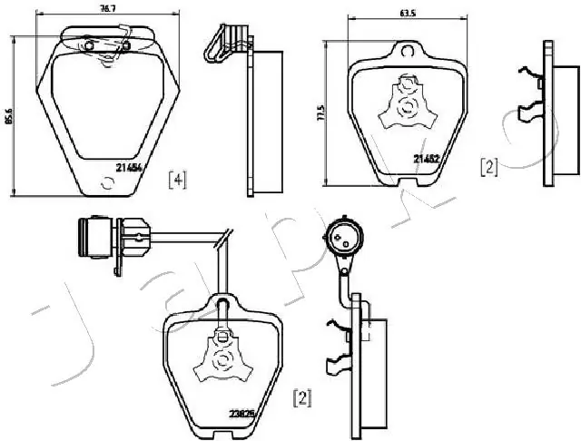 Brake Pad Set, disc brake 500920