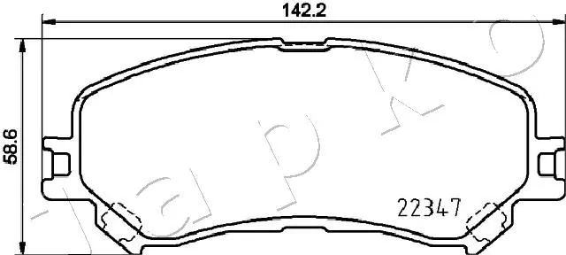 JAPKO 500707 Brake Pad Set, disc brake