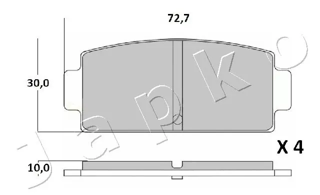 JAPKO 51MC01 Brake Pad Set, disc brake