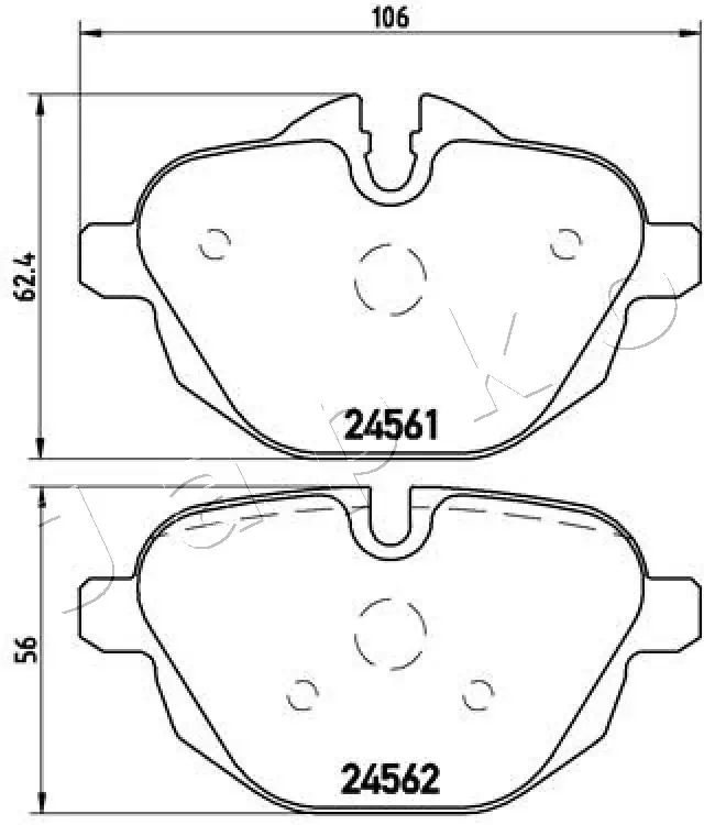 Brake Pad Set, disc brake 510112