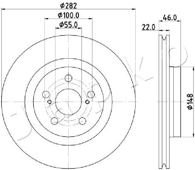 JAPKO 602056C Brake Disc