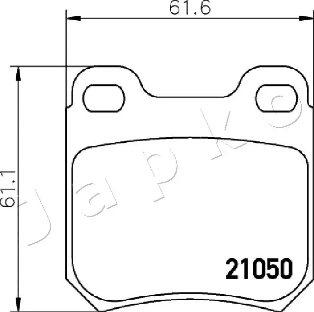 JAPKO 510403 Brake Pad Set, disc brake