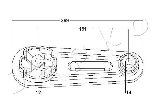 Mounting, engine GOJ195