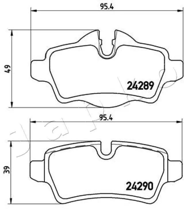 Brake Pad Set, disc brake 510119