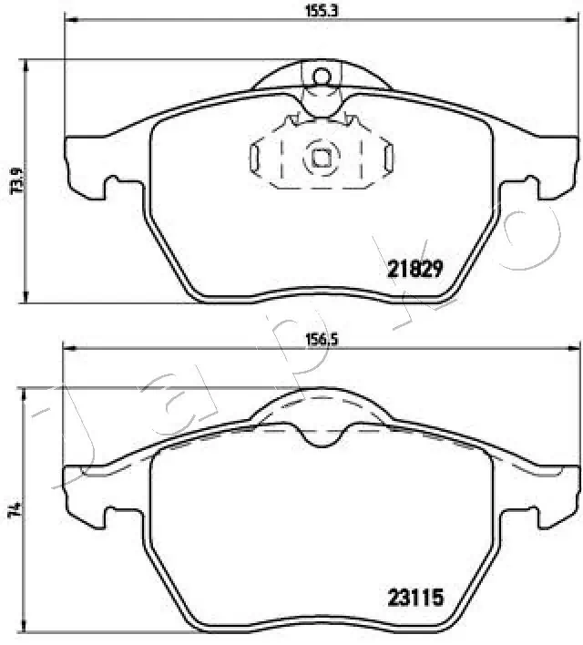 Brake Pad Set, disc brake 500404