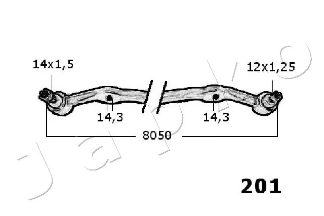 JAPKO 27201 Tie Rod