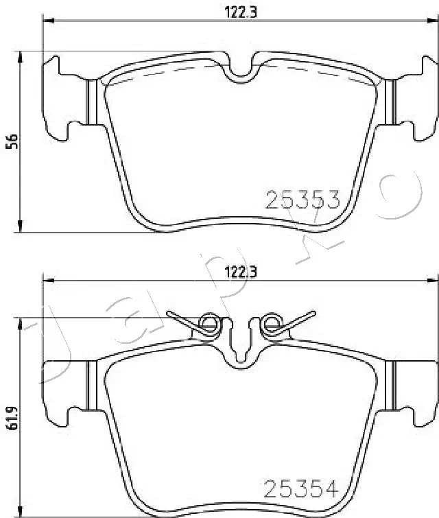 JAPKO 510507 Brake Pad Set, disc brake