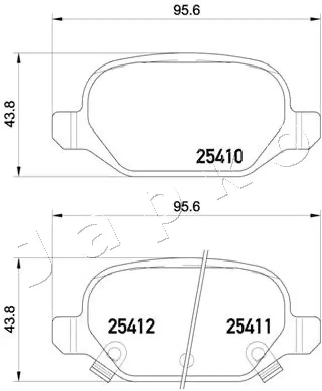 JAPKO 510214 Brake Pad Set, disc brake