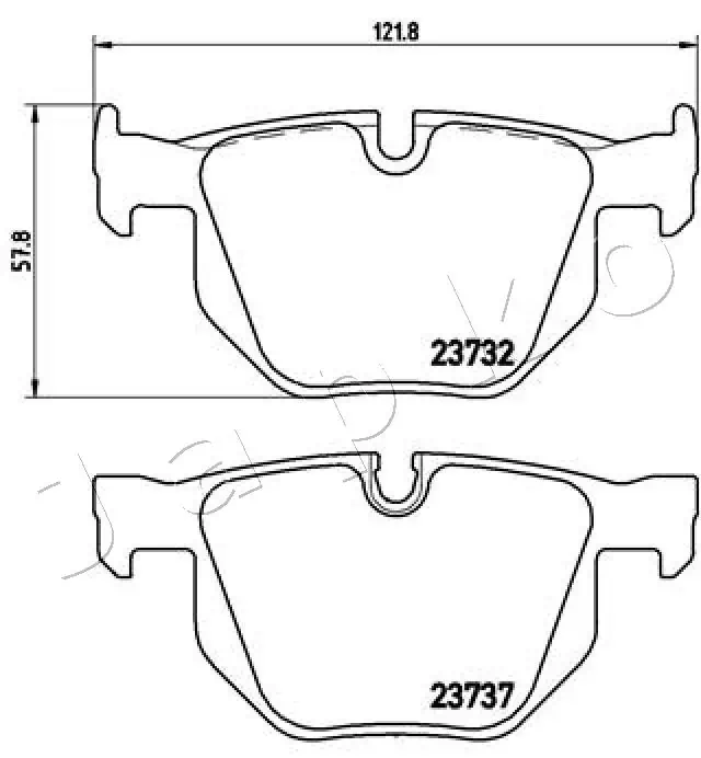JAPKO 510111 Brake Pad Set, disc brake