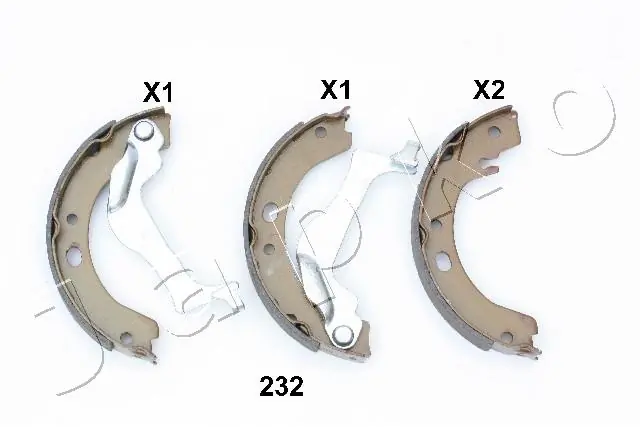 Brake Shoe Set, parking brake 55232