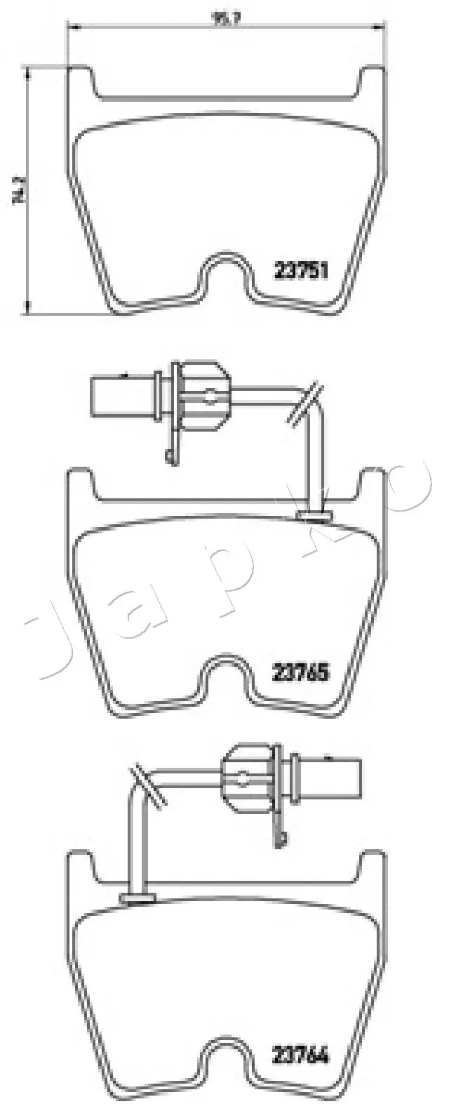 Brake Pad Set, disc brake 500922