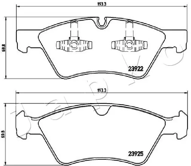 Brake Pad Set, disc brake 500528