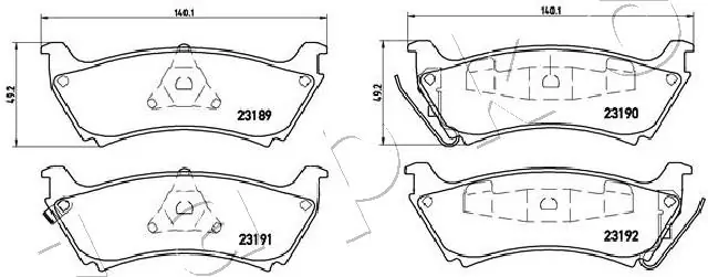 Brake Pad Set, disc brake 510518