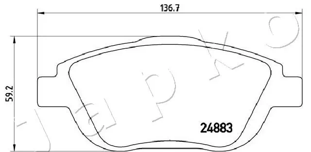 Brake Pad Set, disc brake 500608