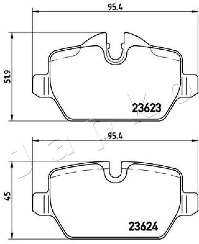 Brake Pad Set, disc brake 510100