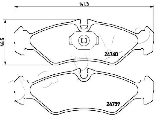 Brake Pad Set, disc brake 510521