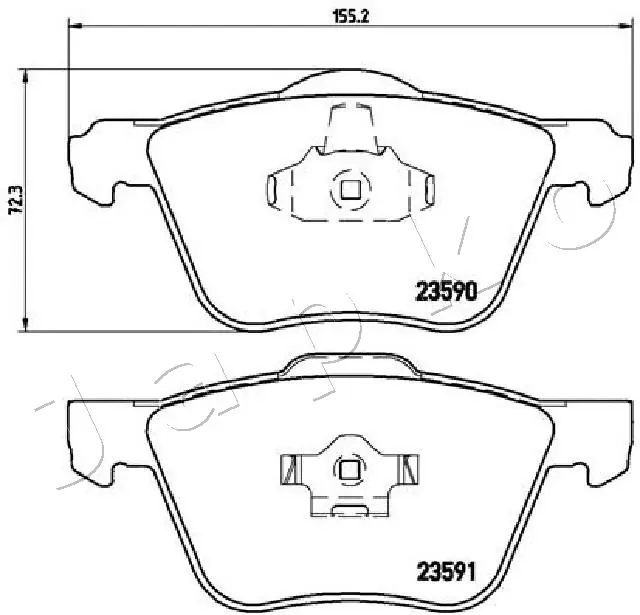 Brake Pad Set, disc brake 500336