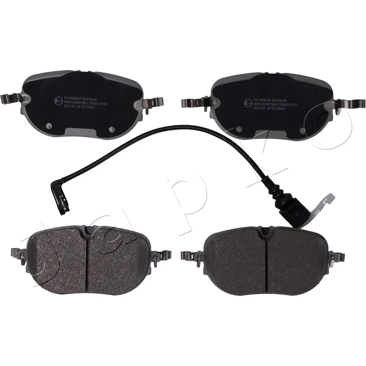 JAPKO 500986 Brake Pad Set, disc brake