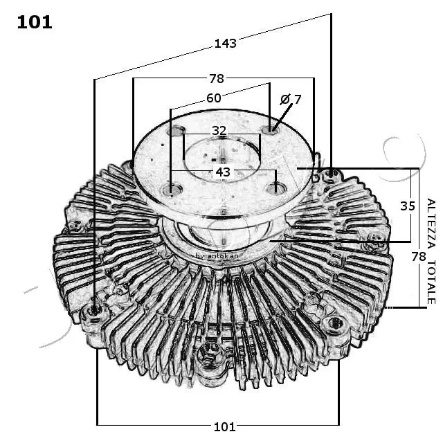 Clutch, radiator fan 36101