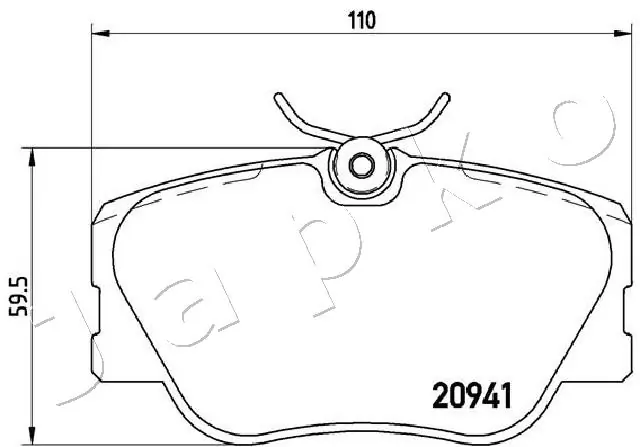 Brake Pad Set, disc brake 500525