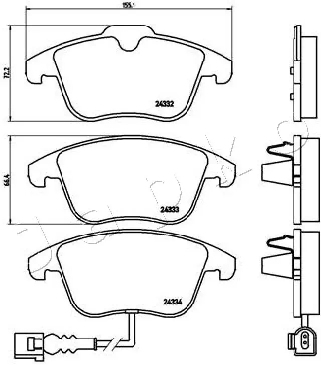 Brake Pad Set, disc brake 500929