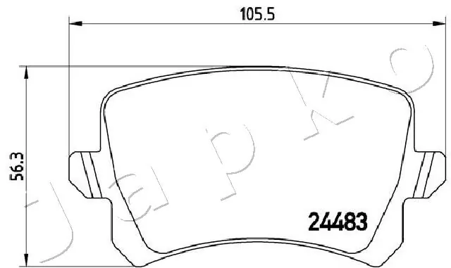 Brake Pad Set, disc brake 510904