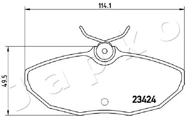 Brake Pad Set, disc brake 510310