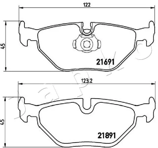 Brake Pad Set, disc brake 510110