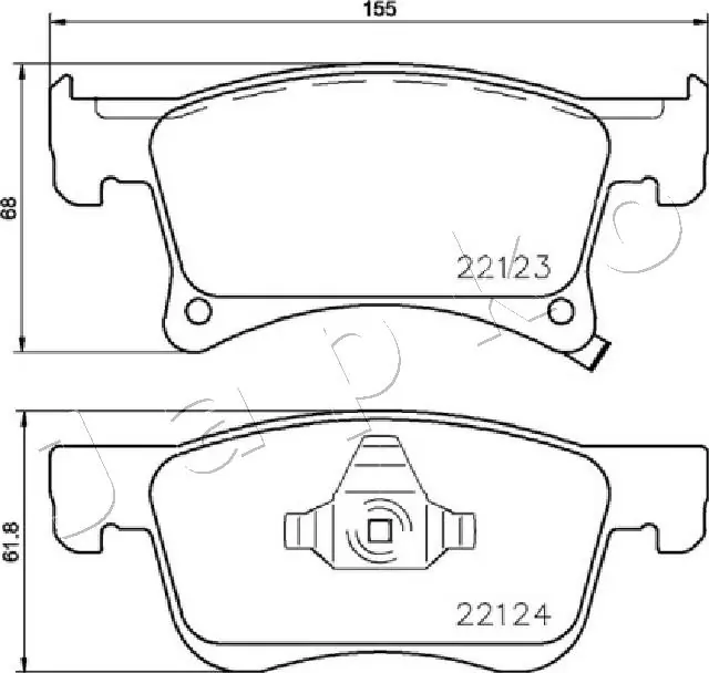 Brake Pad Set, disc brake 500401
