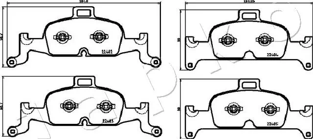 Brake Pad Set, disc brake 500918