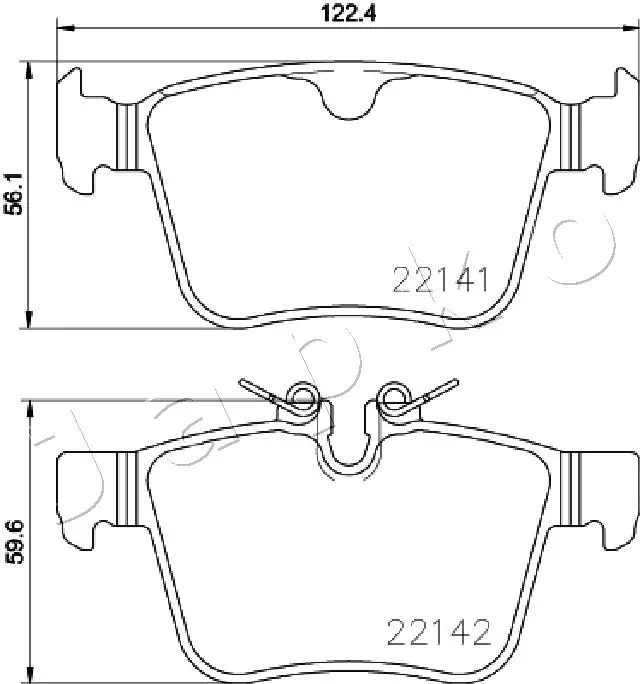 JAPKO 510313 Brake Pad Set, disc brake